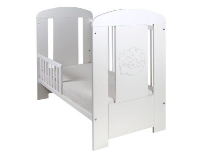 Posteľ DREWEX BEAR WHITE COMFORT so zásuvkou