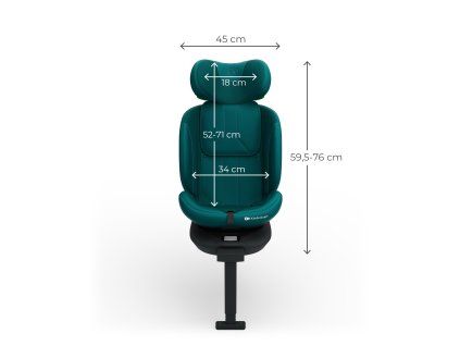 Autosedačka KINDERKRAFT I-360 2 PLUS i-Size zelená