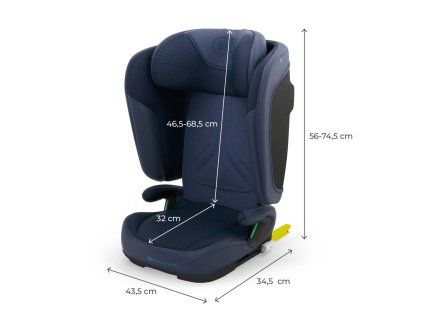 Autosedačka KINDERKRAFT UNITY 2 I-Size námornícka modrá