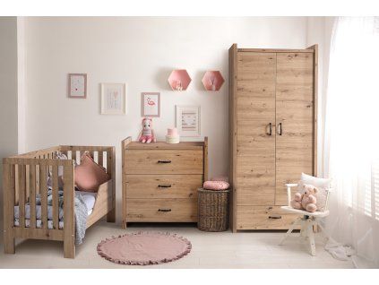 22660 klups amelia ii dubova postel 120x60