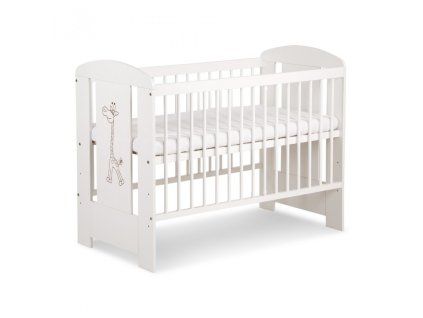KLUPS SAFARI posteľ ŽIRAFA biela 120x60
