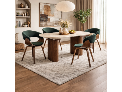 18781 rozkladaci stol oval 90 220 cm travertin orech