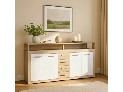 vyr 31125 komoda blago 190 cm dab sonomabiala