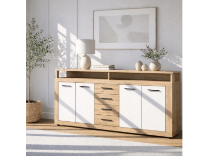 vyr 31160 komoda blago 190 cm dab artisanbialy 5