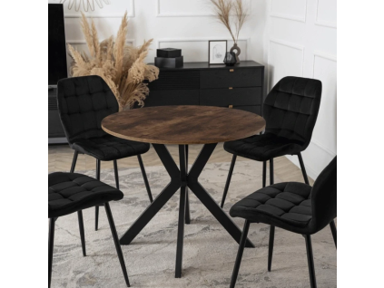 vyr 29260 stol lauren 80 cm dab rustykalnyczarny 5