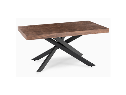 25681 stol hampton rozkladaci 160 240 cm orech cierna