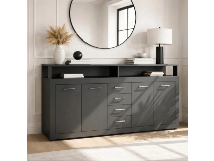 vyr 31161 komoda blago 190 cm antracyt