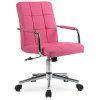 Otočná stolička ASTRO, ružová, ekokoža