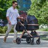KINDERKRAFT ESME 3v1 multifunkčný kočík Pure Black+MINK PRO 2