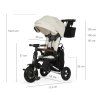 Trojkolka MILLY MALLY 6456 Qplay Nova Deluxe béžová