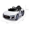 Detské elektrické autíčko MILLY MALLY 5727  Audi R8 Spyder White