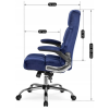 vyrp14 750fotel obrotowy london granatowy 1