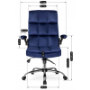 vyrp15 750fotel obrotowy london granatowy