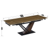 vyrp15 19583stol rex 160 220 cm ciemnobrazowy dabczarny