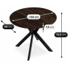 vyrp14 29257stol lauren 90 cm orzechczarny