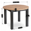 vyrp14 29274stol harry 102 142 cm dab craftczarny 7