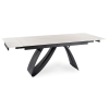 vyrp14 29314stol rozkladany devon 160 220 cm bialy marmurczarny 1