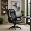 vyr 29561 fotel obrotowy phonix czarny ekoskora