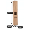 vyrp14 29578szafka slupek parma 30 cm dab artisan 1