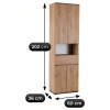 vyrp14 29579szafka slupek modena 60 cm dab artisan 1