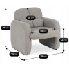 vyrp14 29631fotel wypoczynkowy togo szary boucle 1