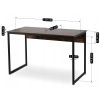 vyrp15 29637biurko ross 120 cm dab rustykalnyczarny 1