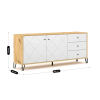vyrp14 30001komoda bacardi 183 cm dab artisanbiala