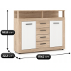 vyrp14 31126komoda blago midi b 1195 cm dab sonomabialy 1