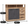 vyrp14 31128komoda blago midi a 1196 cm surowy dabczarny 1