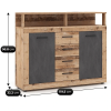 vyrp14 31154komoda blago midi b 1195 cm surowy dabgrafit 1