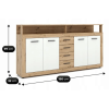vyrp14 31160komoda blago 190 cm dab artisanbialy 6