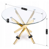 23632 9 stol sallo skleneny 110 cm
