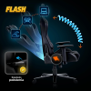 24004 2 otocne kreslo herne flash cierna
