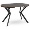 24034 6 stol dorian rozkladaci 80 160 cm orech cierna