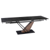 24181 6 stol rex 2 keramicky rozkladaci 180 240 cm cierna mramor orech