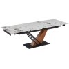 24184 6 stol rex 2 keramicky rozkladaci 180 240 cm biela mramor dub
