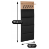 24253 4 wieszak scienny venorna 60 cm dub artisan grafit