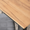 24280 3 stol ben rozkladaci 80 200 cm dub craft cierna