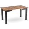 24280 5 stol ben rozkladaci 80 200 cm dub craft cierna