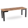 24280 6 stol ben rozkladaci 80 200 cm dub craft cierna