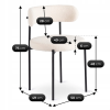 24337 5 stolicka tulsa kremove boucle