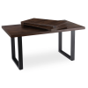 24439 6 stol edwin rozkladaci 160 260 cm orech cierna