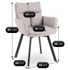 24448 19 otocna stolicka cortado sive