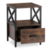 24490 2 nocny stolik logan 40 cm dub rustikalny cierna