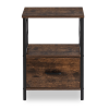 24490 3 nocny stolik logan 40 cm dub rustikalny cierna