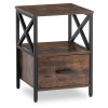 24490 nocny stolik logan 40 cm dub rustikalny cierna