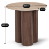 24634 6 stolik almeria 50 cm trawertyn orech