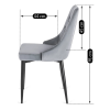 24679 2 stolicka cork sive velurova