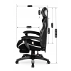24736 6 otocne kreslo herne maximo cierna biela