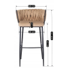 vyrp12 8994hoker flores bezowy welurowy 5